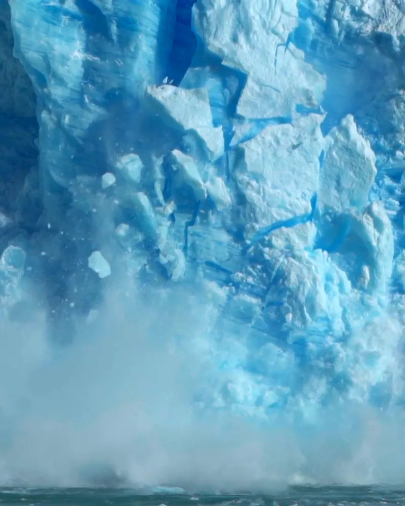 Formaciones de hielo en el Parque Nacional Los Glaciares