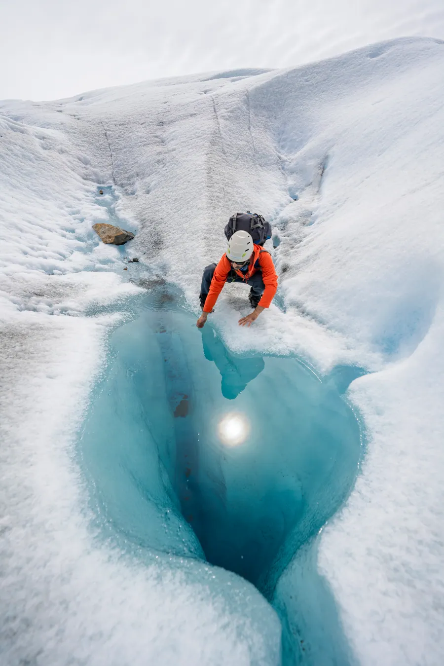 Caminata sobre el hielo del glaciar